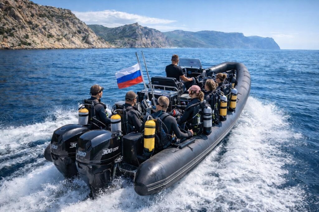 На море